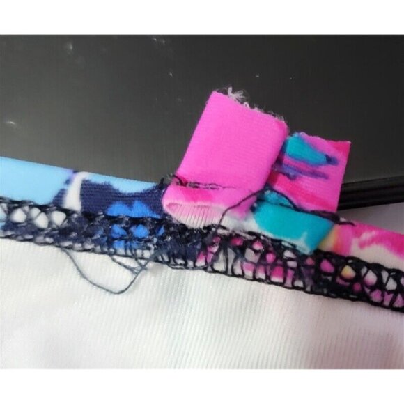 NWTD Kim Rogers M Floral Double Ruffle Swim Dress 116453 - Picture 3 of 4